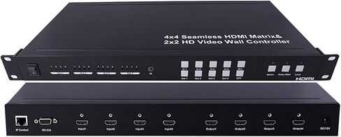 جدار فيديو 2x2 ومعالج مصفوفة HDMI غير ملحوم 4x4 1080P HD Splicer Splitter أربع شاشات in Kuwait