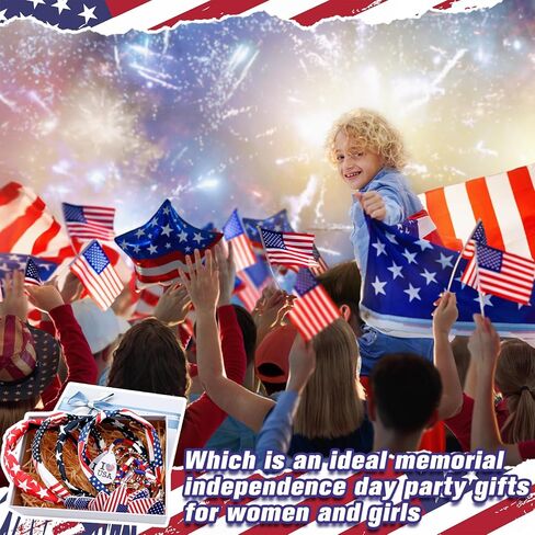 Kingdder 18 جهاز كمبيوتر شخصى الرابع من يوليو النساء الملحقات مجموعات العلم الأمريكي الأقراط الوطنية عصابات البوهيمي تمتد الأساور الولايات المتحدة الأمريكية العلم مجموعة المجوهرات التذكارية عيد الاستقلال هدايا حزب للنساء الفتيات in Kuwait