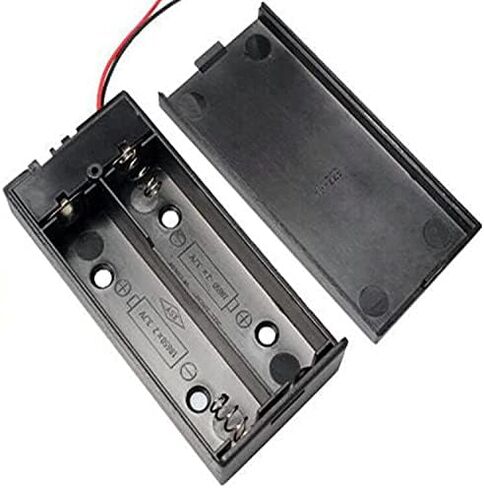 18650 Battery Holder Bundle with Wire,4pcs 18650 Battery Holder Case 3.7V, 1/2/3/4 x 3.7V Series DIY Battery Storage Boxes, 1/2/3/4 Slots Black Plastic Batteries Case for 18650 Battery in Saudi Arabia