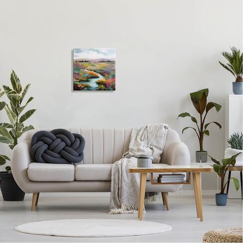 Stupell Industries Vivid River Flowing Rural Vegetation Canvas Wall Art, Design by Karen Hale in Saudi Arabia
