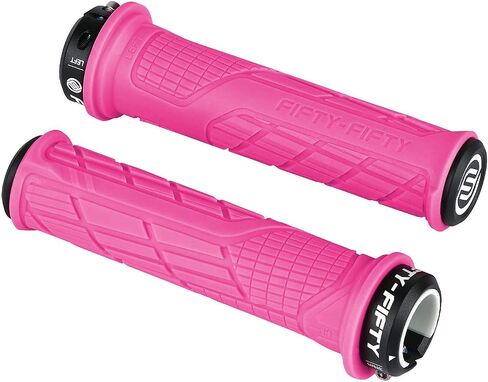 FIFTY-FIFTY Mountain Bike Handlebar Grips, Single Lock-on MTB Grips, Comfortable MTB Grips Lock On, Non-Slip Bike Handlebar Grips for All Mountain, Enduro, Downhill in Saudi Arabia