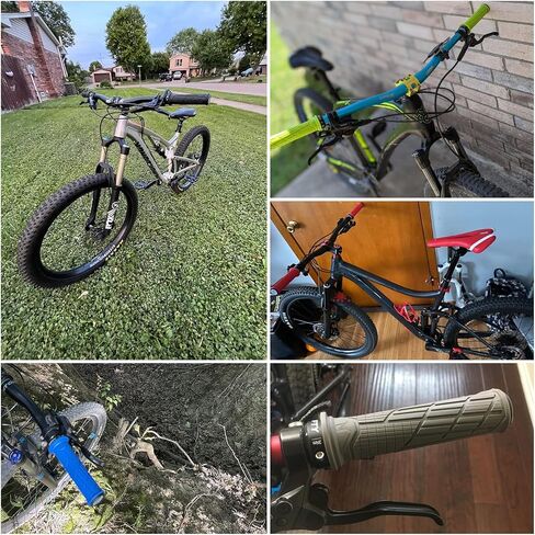 FIFTY-FIFTY Mountain Bike Handlebar Grips, Single Lock-on MTB Grips, Comfortable MTB Grips Lock On, Non-Slip Bike Handlebar Grips for All Mountain, Enduro, Downhill in Saudi Arabia