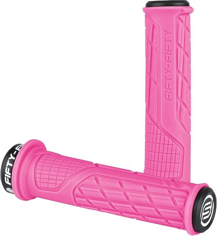 FIFTY-FIFTY Mountain Bike Handlebar Grips, Single Lock-on MTB Grips, Comfortable MTB Grips Lock On, Non-Slip Bike Handlebar Grips for All Mountain, Enduro, Downhill in Saudi Arabia