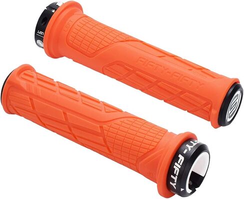 FIFTY-FIFTY Mountain Bike Handlebar Grips, Single Lock-on MTB Grips, Comfortable MTB Grips Lock On, Non-Slip Bike Handlebar Grips for All Mountain, Enduro, Downhill in Saudi Arabia
