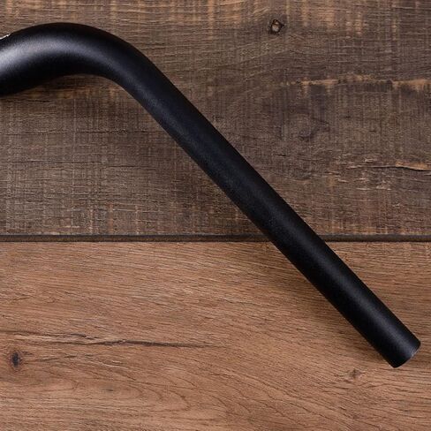 مقود الدراجة Satori NOIRETTE Plus من سبائك الألومنيوم مقاس 31.8 × 660 مم - 41 درجة للخلف - للرحلات والتجول والمدينة والتنقل والدراجات الرجعية الحضرية - شكل شارب عريض جدًا على شكل حرف M هولندي in Kuwait