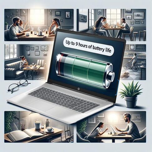 كمبيوتر محمول HP Pavilion، شاشة لمس 17.3 بوصة عالية الدقة (1600 × 900)، معالج AMD Ryzen 5 7530U، رسومات AMD Radeon، Wi-Fi 6، 6 النواة، عمر بطارية طويل، Windows 11 Home (ذاكرة الوصول العشوائي 64 جيجابايت | 1 تيرابايت PCIe SSD) in Kuwait