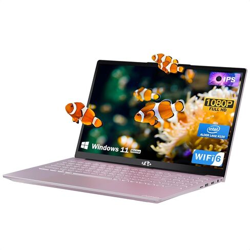 Nimo 15.6 بوصة كمبيوتر محمول، Windows 11، معالج Pentium 4-Core، Intel N100 (Beat I3 1115G4)، 8GB DDR4 512GB SSD، شاشة 1080P، WiFi 6، BT5.2، USB3.0، Type_C، كمبيوتر محمول خفيف الوزن مع كاميرا ويب، المفاتيح العددية in Kuwait