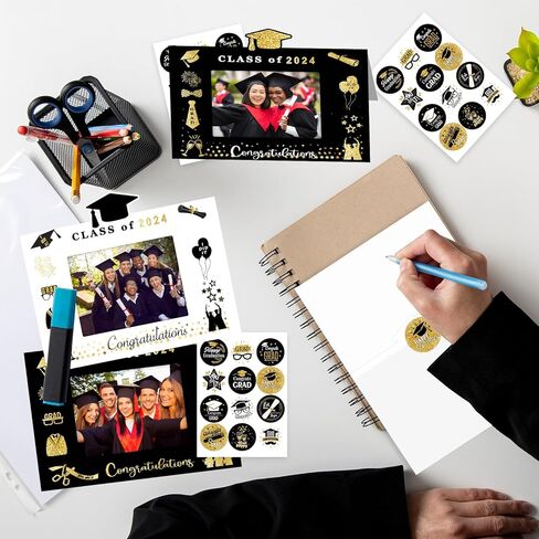 kedaijin 24 مجموعة من إطارات صور التخرج لرياض الأطفال إطار صور التخرج الأول 2024 هدايا التخرج لمرحلة ما قبل المدرسة للأطفال الأطفال تهانينا لحفل التخرج في مرحلة ما قبل المدرسة in Kuwait