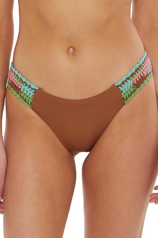 الجزء السفلي من بيكيني ISABELLA ROSE القياسي ميلودي كروشيه ماوي للسيدات، تغطية صفيق، ملابس سباحة منفصلة in Kuwait