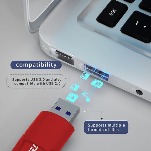 محرك أقراص فلاش USB 3.2 Gen 1 (USB 3.1) سعة 32 جيجابايت، عصا ذاكرة خارجية لتخزين البيانات متوافقة مع الكمبيوتر/الكمبيوتر المحمول in Kuwait