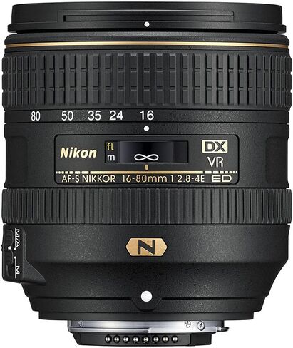 Nikon AF-S DX NIKKOR 16-80mm f/2.8-4E ED VR Lens (20055) + Filter Kit + Cap Keeper + Cleaning Kit (Renewed) in Saudi Arabia