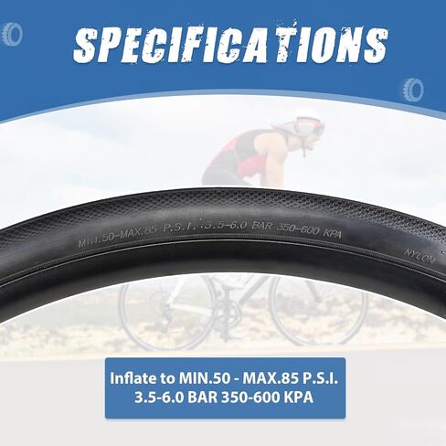 MEGHNA Bike Tire 700 x 28C / 700 x 32C Road Bike Tire 28/32-622mm Tire for Hybrid Bike Commuter Bike Road Bike Fix Gear Bike in Saudi Arabia