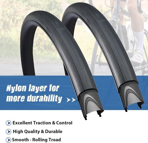 MEGHNA Bike Tire 700 x 28C / 700 x 32C Road Bike Tire 28/32-622mm Tire for Hybrid Bike Commuter Bike Road Bike Fix Gear Bike in Saudi Arabia