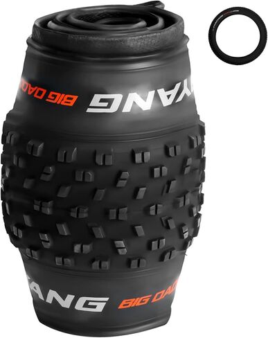 Himiway 26" Mountain Bike Tires 26×4 Replacement Bike Tire Compatible with Most 26 x 4.0 Road Mountain MTB Hybrid Electric Bike Bicycle Tires and Tubes, Black 1 Pack in Kuwait