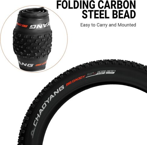 Himiway 26" Mountain Bike Tires 26×4 Replacement Bike Tire Compatible with Most 26 x 4.0 Road Mountain MTB Hybrid Electric Bike Bicycle Tires and Tubes, Black 1 Pack in Kuwait