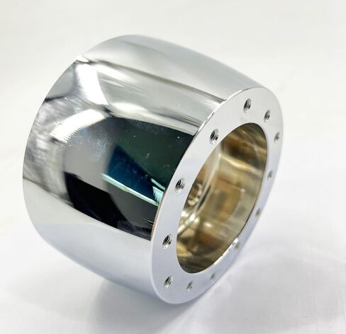 6 Hole 6 Bolt Steering Wheel Hub Adapter Aftermarket for SAAS MOMO Nardi pattern (Chrome) in Saudi Arabia