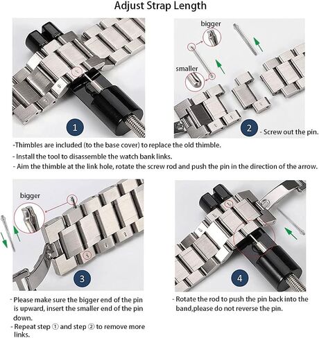 Universal Stainless Steel Watch Band Replacement Quick Release Metal Watch Straps for Men 18mm 20mm 22mm in Saudi Arabia