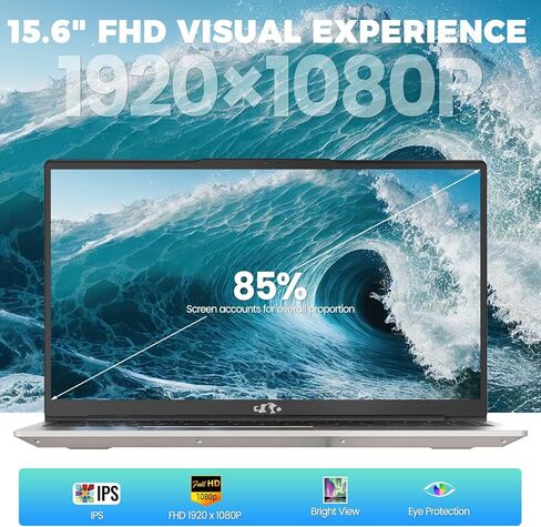 لاب توب 15.6 بوصة، ويندوز 11، معالج بنتيوم رباعي النواة، N100 (Beat I3 1115G4)، 8 جيجا DDR4 1 تيرابايت SSD، شاشة 1080 بكسل، واي فاي 6، BT5.2، USB3.0، Type_C، كمبيوتر محمول خفيف مع كاميرا ويب، لوحة مفاتيح رقمية in Kuwait