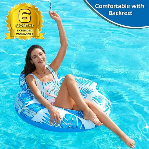 كرسي جيسونويل القابل للنفخ لحمام السباحة - صالة كرسي عائمة لحمام السباحة وحفلات حمام السباحة وكرسي الماء يطفو على حمام السباحة ولعبة السباحة والحفلات العائمة وألعاب البحيرة العائمة للأطفال والكبار in Kuwait