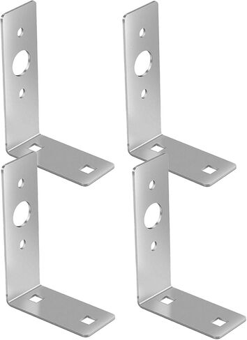 4Pcs Trailer Tail Light Bracket, Galvanized L Shape Tail Light Bracket for Boat Utility Trailer Lights,4.5 x 3 x 1.5 Inch in Kuwait