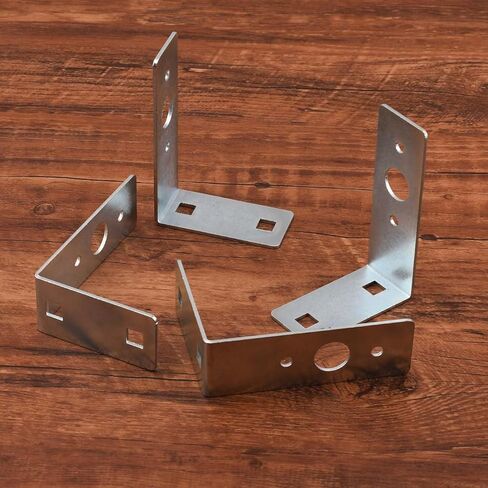 4Pcs Trailer Tail Light Bracket, Galvanized L Shape Tail Light Bracket for Boat Utility Trailer Lights,4.5 x 3 x 1.5 Inch in Kuwait