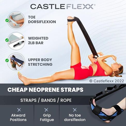 CastleFlexx | Dark Blue, Large | Mobility and Full Body Strengthening Device | Functional Stretching Fitness Tool in Saudi Arabia
