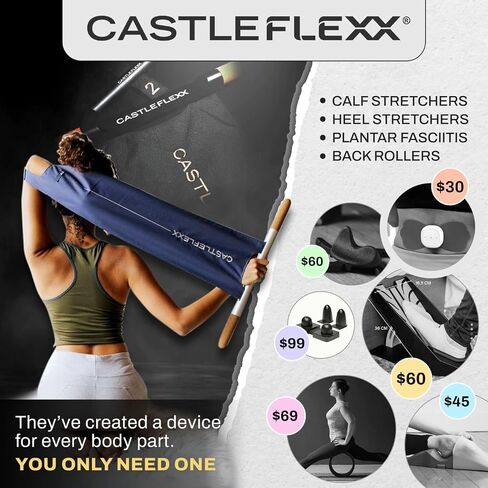 CastleFlexx | Dark Blue, Large | Mobility and Full Body Strengthening Device | Functional Stretching Fitness Tool in Saudi Arabia