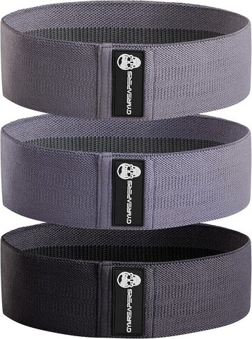 Hip Bands for Booty Workouts | Non Slip Fabric Band Set with 3 Levels - Resistance Bands for Legs & Hip - for Men & Women in Kuwait