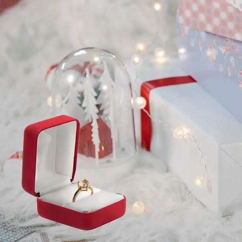 Prestige & Fancy Elegant PU Leather Ring Box - for your Wedding ring- Engagement ring, jewelry gift box for all rings, girls Ring gift box, (Turquoise) in Saudi Arabia