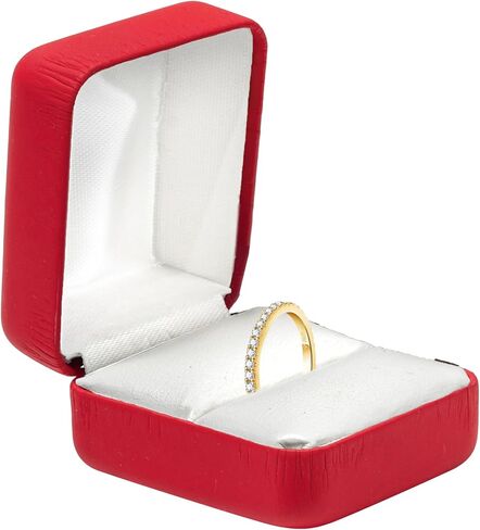 Prestige & Fancy Elegant PU Leather Ring Box - for your Wedding ring- Engagement ring, jewelry gift box for all rings, girls Ring gift box, (Turquoise) in Saudi Arabia