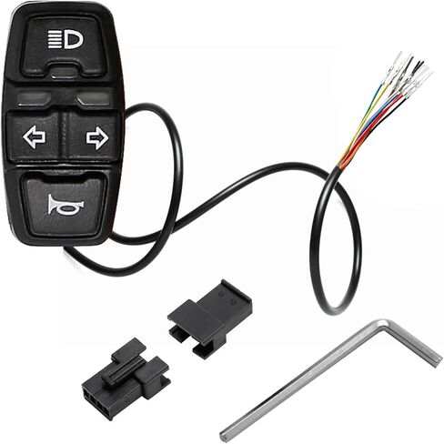 دراجة نارية بدوره إشارة التبديل 3 في 1 دراجة نارية رئيس ضوء بدوره التبديل المصباح القرن تشغيل/إيقاف التحكم التبديل العالمي للدراجات النارية دراجة كهربائية ATVs سكوتر in Kuwait