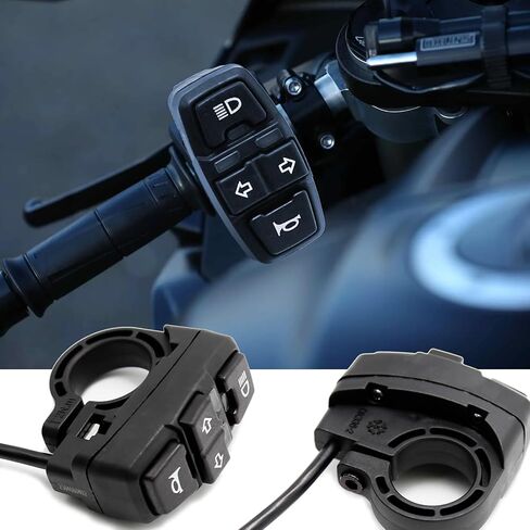 دراجة نارية بدوره إشارة التبديل 3 في 1 دراجة نارية رئيس ضوء بدوره التبديل المصباح القرن تشغيل/إيقاف التحكم التبديل العالمي للدراجات النارية دراجة كهربائية ATVs سكوتر in Kuwait