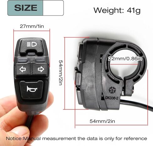 دراجة نارية بدوره إشارة التبديل 3 في 1 دراجة نارية رئيس ضوء بدوره التبديل المصباح القرن تشغيل/إيقاف التحكم التبديل العالمي للدراجات النارية دراجة كهربائية ATVs سكوتر in Kuwait