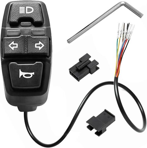 دراجة نارية بدوره إشارة التبديل 3 في 1 دراجة نارية رئيس ضوء بدوره التبديل المصباح القرن تشغيل/إيقاف التحكم التبديل العالمي للدراجات النارية دراجة كهربائية ATVs سكوتر in Kuwait