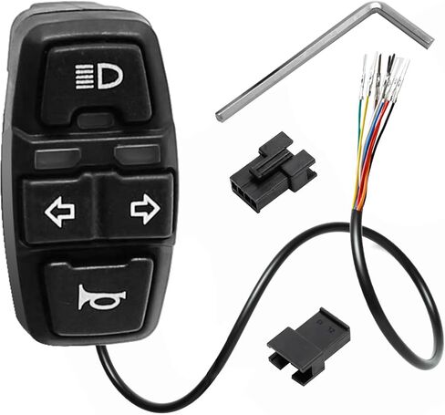 دراجة نارية بدوره إشارة التبديل 3 في 1 دراجة نارية رئيس ضوء بدوره التبديل المصباح القرن تشغيل/إيقاف التحكم التبديل العالمي للدراجات النارية دراجة كهربائية ATVs سكوتر in Kuwait