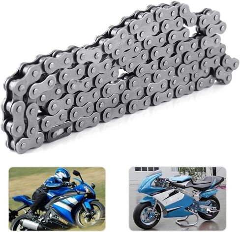 KIMISS Stainless Steel Chain, 415-110L Link Chain for 49cc 60cc 66cc 80cc Engine Motorized Bicycle Bike // 415 Chain in Saudi Arabia