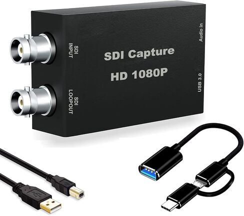 SDI Capture Card, 1080P SDI to USB 3.0 with SDI Loopout Video Capture Card, SDI to USB Adapter Capture Card in Saudi Arabia