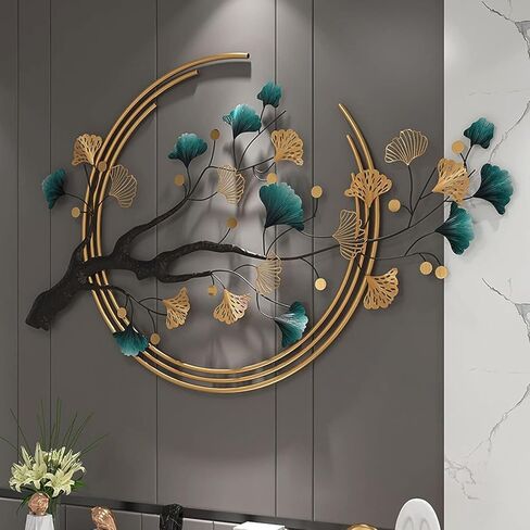 3D الجنكة ورقة معدنية جدار الفن اليدوية جدار النحت ديكور المنزل فريدة من نوعها ورقة جدار الفن جدار الفن المعدني ديكور النحت 53 "× 33" كبير الذهبي الحائط ديكور المنزل لغرفة النوم مكتب دراسة غرفة الطعام in Kuwait