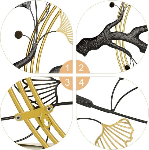 3D الجنكة ورقة معدنية جدار الفن اليدوية جدار النحت ديكور المنزل فريدة من نوعها ورقة جدار الفن جدار الفن المعدني ديكور النحت 53 "× 33" كبير الذهبي الحائط ديكور المنزل لغرفة النوم مكتب دراسة غرفة الطعام in Kuwait