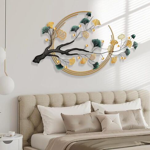 3D الجنكة ورقة معدنية جدار الفن اليدوية جدار النحت ديكور المنزل فريدة من نوعها ورقة جدار الفن جدار الفن المعدني ديكور النحت 53 "× 33" كبير الذهبي الحائط ديكور المنزل لغرفة النوم مكتب دراسة غرفة الطعام in Kuwait