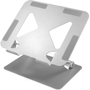 BoxWave Stand and Mount Compatible with HP ZBook Fury 17 G7 - Executive VersaView Stand, Ergonomic Adjustable Viewing Angle Metallic Riser - Metallic Silver in Kuwait