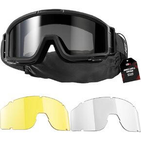 1TG Tactical Airsoft Goggles Anti Fog ANSI Z87.1 with 3 Impact Lenses in Kuwait