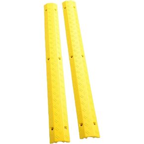 Diydeg Heavy Duty Cable Protector, Rubber Cord Cover with Spacious Channel Modular Interlocking System Weather Proof Surface, Sturdy Wire Protection Ramp for Driveway Sidewalk Garage in Kuwait