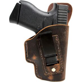 Glock 42 Holster - Water Buffalo Leather IWB Holster - Made in USA in Kuwait