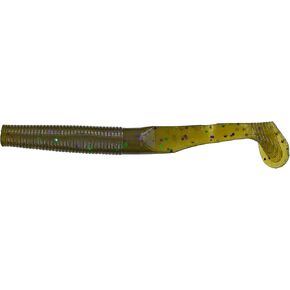 Yamamoto Swim Senko 4", Green Pumpkin w/Large Green & Purple in Kuwait