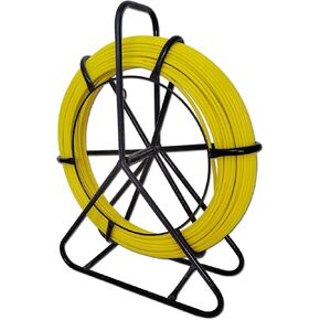 Fish Tape Fiberglass 6MM 328FT Fish Tape Puller Fiberglass Wire Cable Running with Cage [6mm*100m] in Kuwait