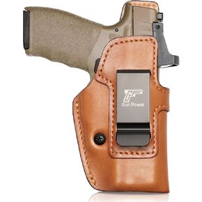 IWB Leather Holster for Springfield Hellcat Pro & Pro Comp & Hellcat RDP - Optic Cut - Concealed Carry Holster, Adjustable Retention, Appendix Inside Waistband, Fits 1.5"-1.75" Belts - Right Hand in Saudi Arabia