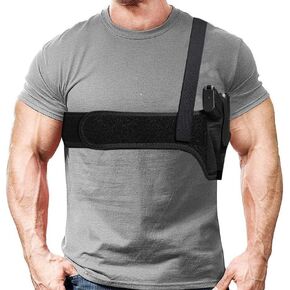 Shoulder Holster for Concealed Carry, Universal Underarm Gun Holster for Men and Women, Left/Right-Handed Available Chest Holster Fits Subcompact and Compact Pistols Glock 19 26 42 43 Ruger LCP, LC9 in Saudi Arabia