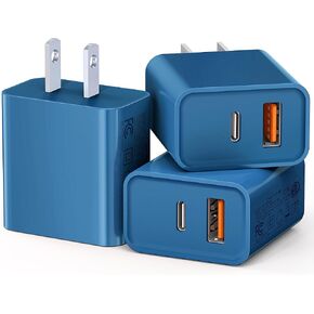[3 Pack] 20W USB C Charger Block Fast Type C Dual Ports Power Adapter in Saudi Arabia