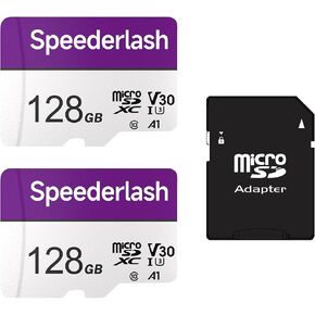 بطاقة ذاكرة Speederlash Micro SDHC بسعة 32 جيجابايت، عبوتين، 90 ميجابايت/ثانية، U1، A1، مع محول in Kuwait